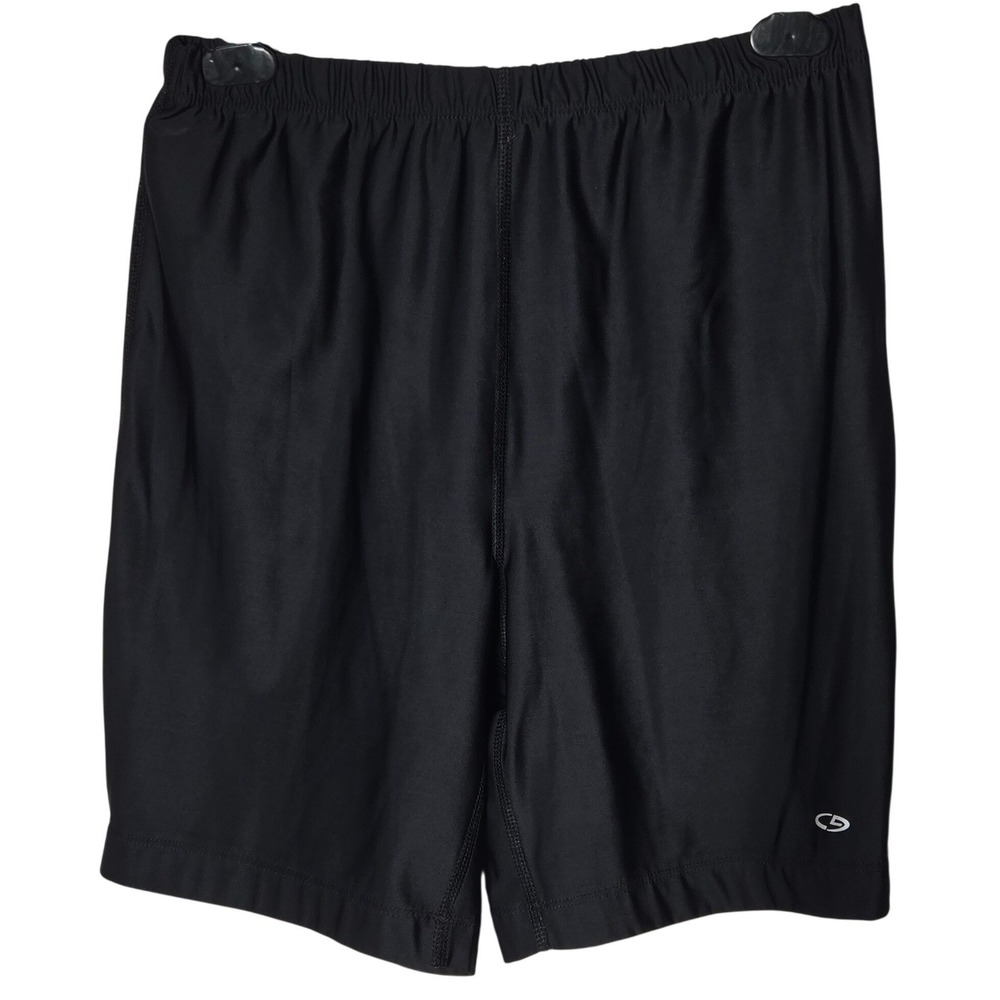 Champion Black Compression Shorts Large Activewear Gym Workout Running‎ Stretch